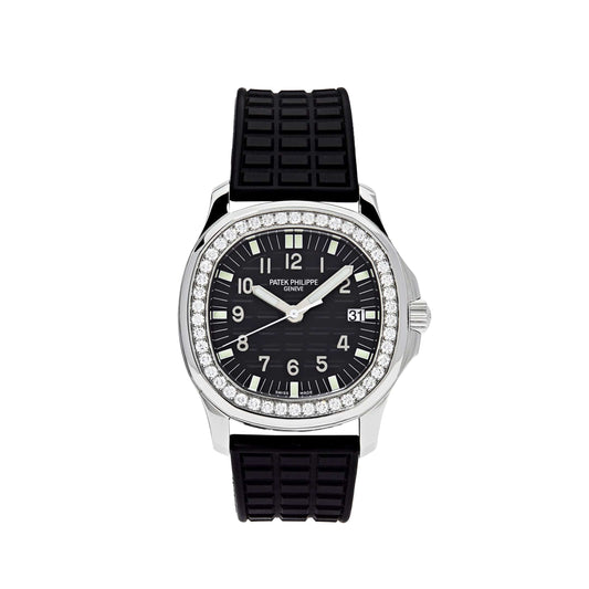 Patek Philippe Aquanaut 5067A-001 'Ladies' Stainless Steel Black Dial Diamond Bezel