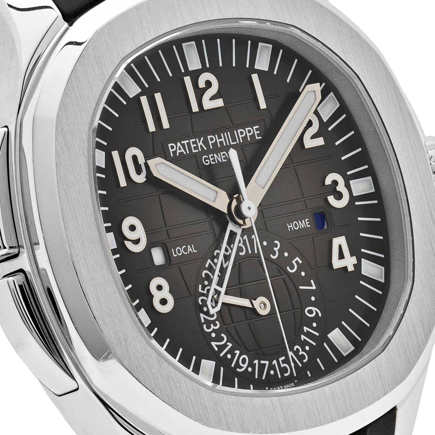 Patek Philippe Aquanaut 5164A-001 Travel Time Stainless Steel Black Dial