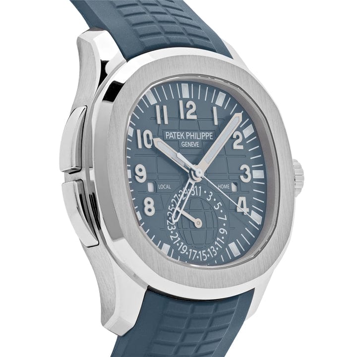 Patek Philippe Aquanaut 5164G-001 'Travel Time' White Gold Blue-Gray Dial (2025)