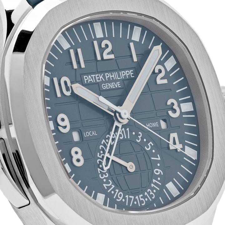 Patek Philippe Aquanaut 5164G-001 'Travel Time' White Gold Blue-Gray Dial (2025)