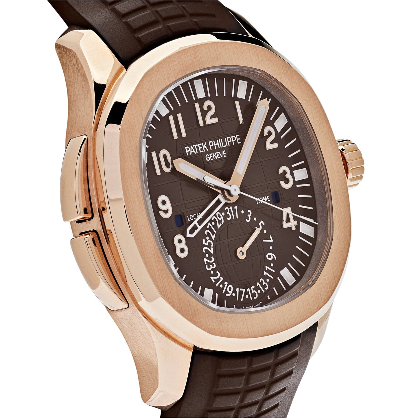 Patek Philippe Aquanaut 5164R-001 'Travel Time' Brown Dial Rose Gold