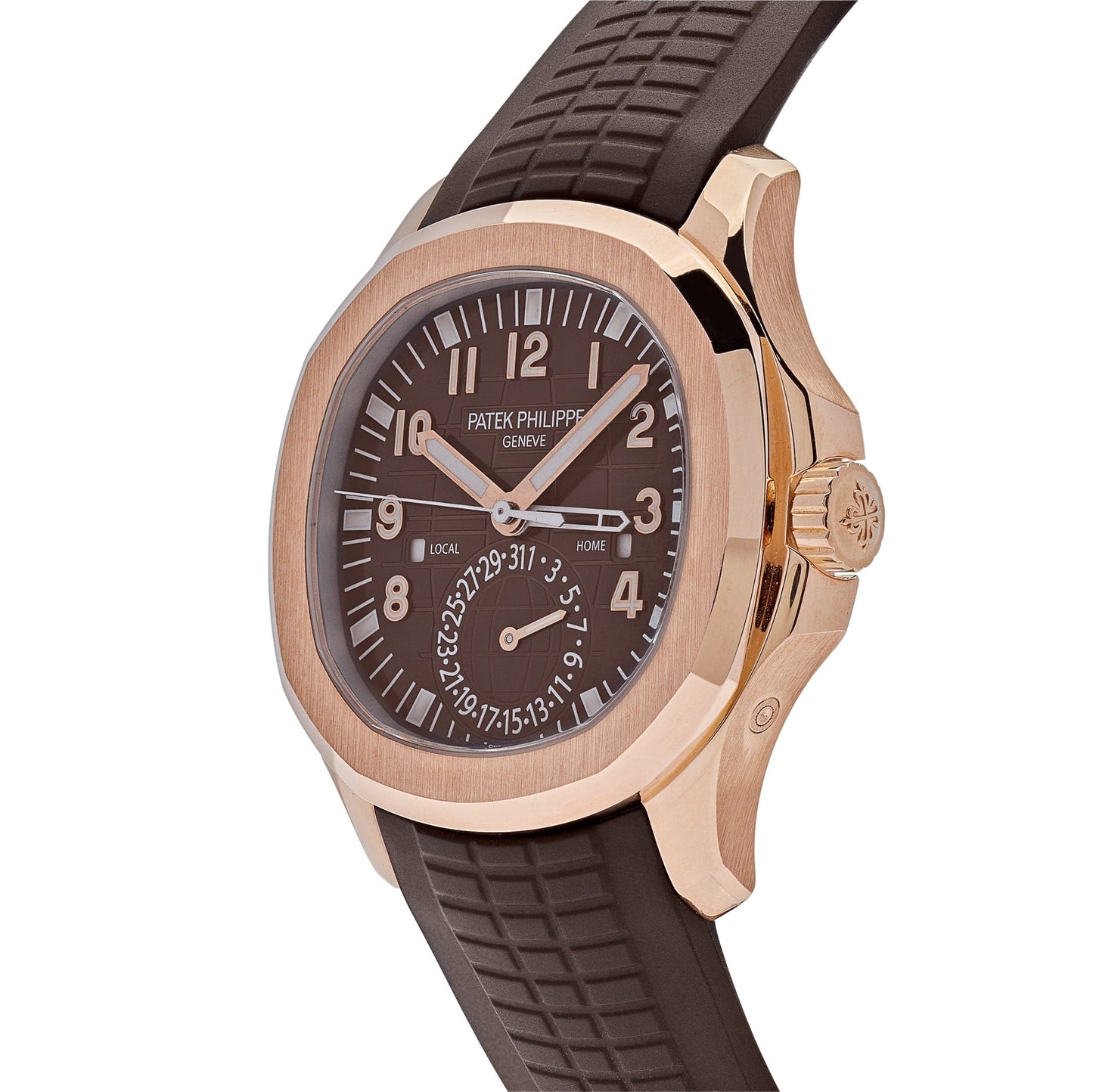 Patek Philippe Aquanaut 5164R-001 Travel Time Brown Dial Rose Gold (2025)