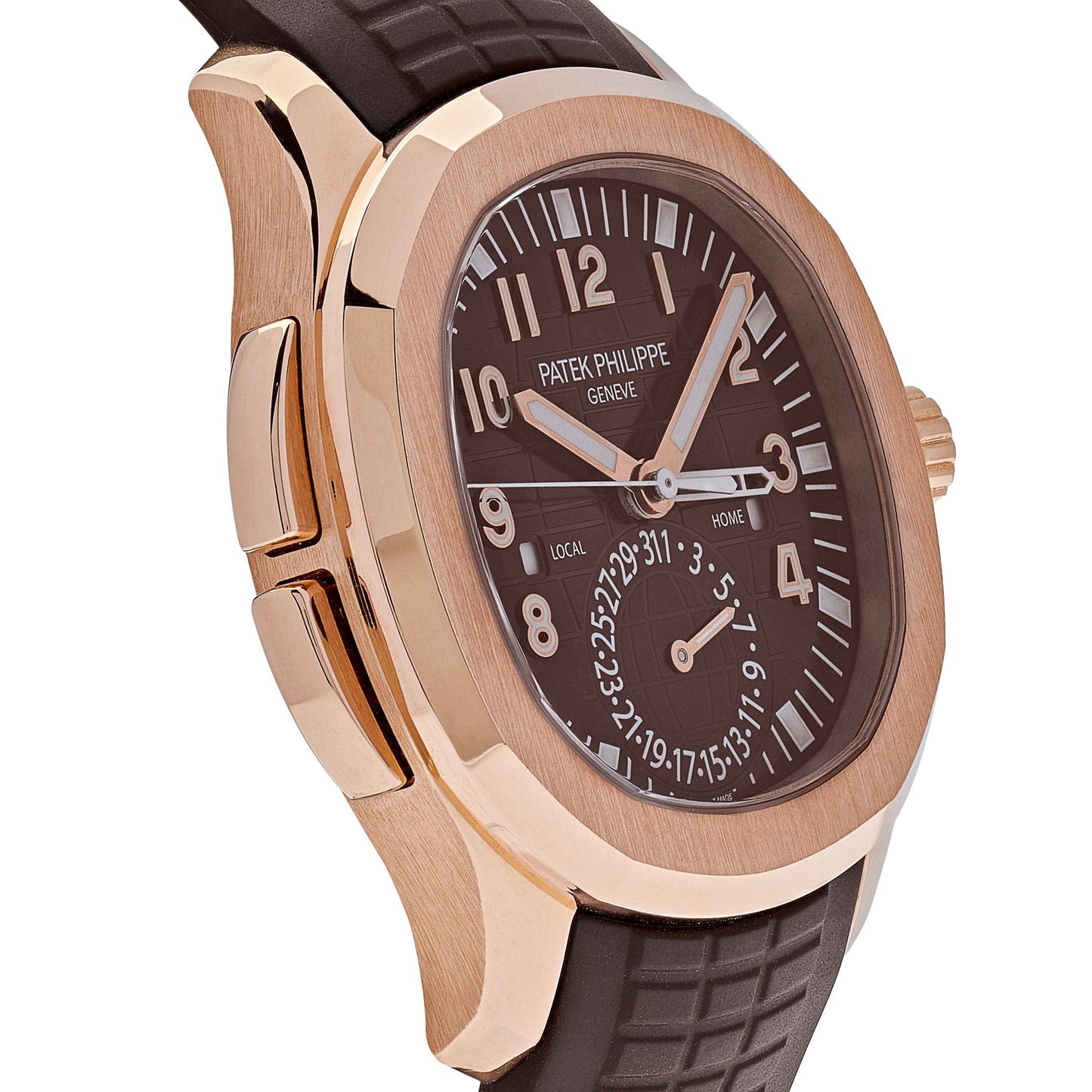 Patek Philippe Aquanaut 5164R-001 Travel Time Brown Dial Rose Gold (2025)