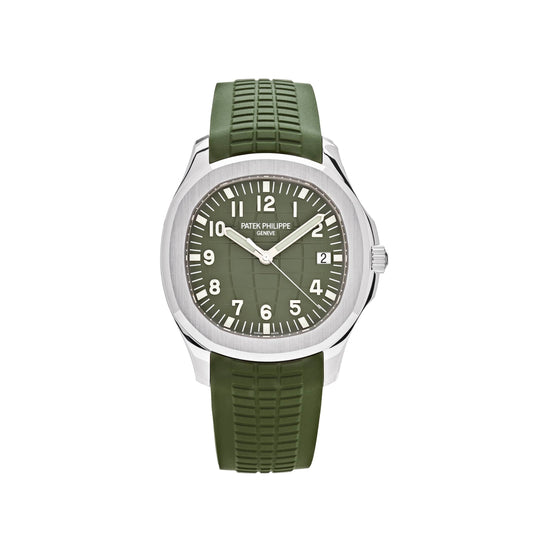 Patek Philippe Aquanaut 5168G-010 'Jumbo' White Gold Khaki Green (2022)