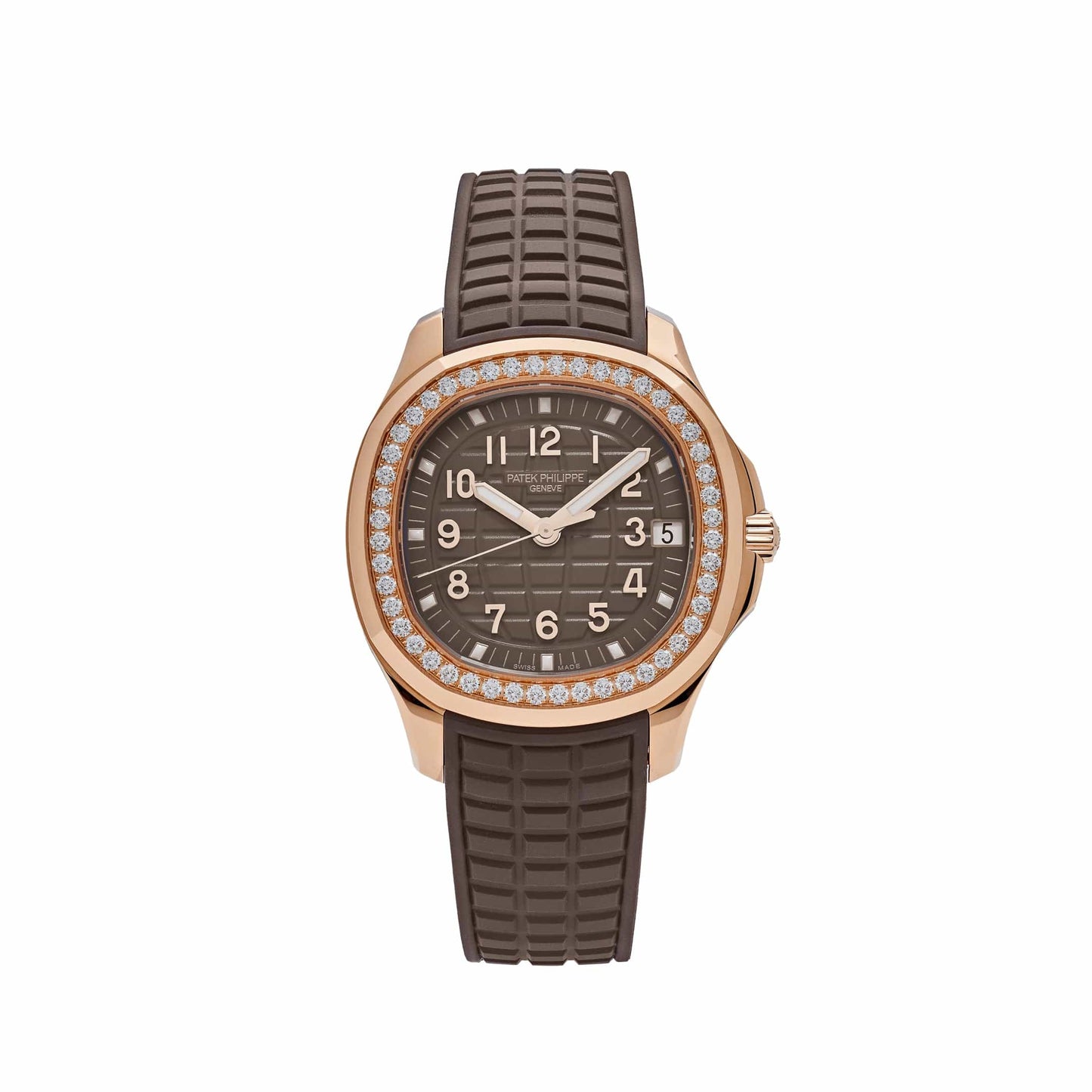 Patek Philippe Aquanaut 5268/200R-010 Rose Gold Taupe Brown Dial Diamond Bezel (2023)