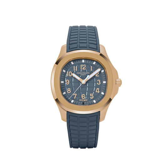 Patek Philippe Aquanaut 5269R-001 'Travel Time' Quartz Rose Gold Blue Dial