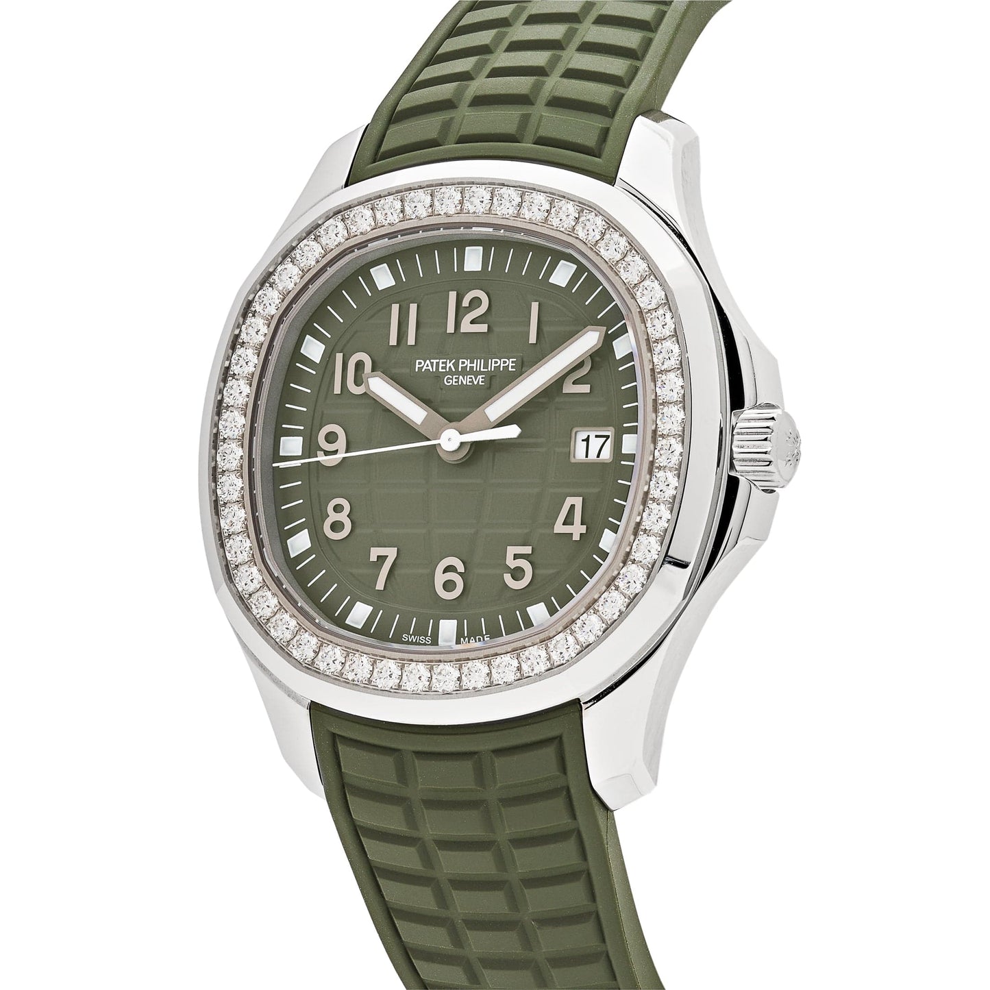 Patek Philippe Aquanaut Luce 5267/200A-011 Stainless Steel Green Dial Diamond Bezel