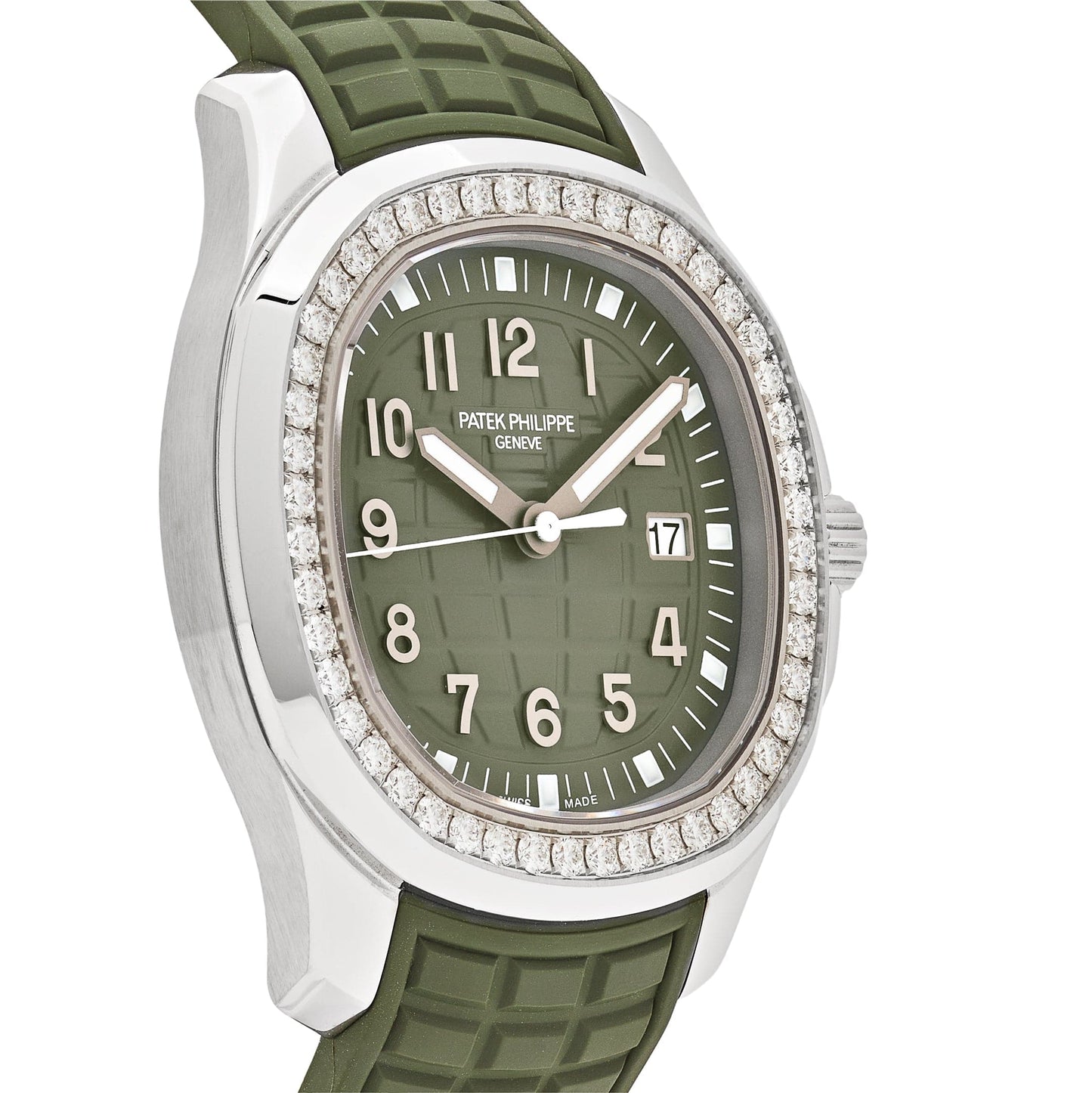 Patek Philippe Aquanaut Luce 5267/200A-011 Stainless Steel Green Dial Diamond Bezel (2025)
