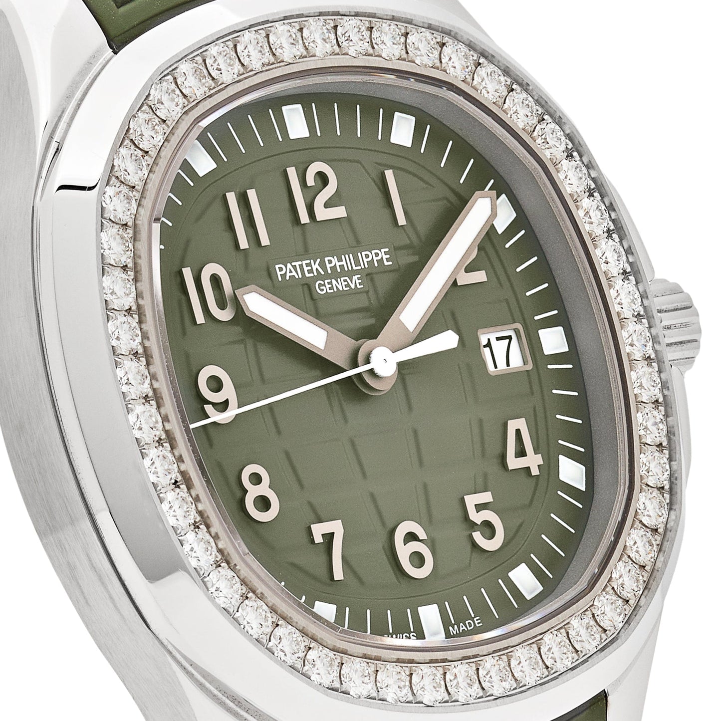 Patek Philippe Aquanaut Luce 5267/200A-011 Stainless Steel Green Dial Diamond Bezel
