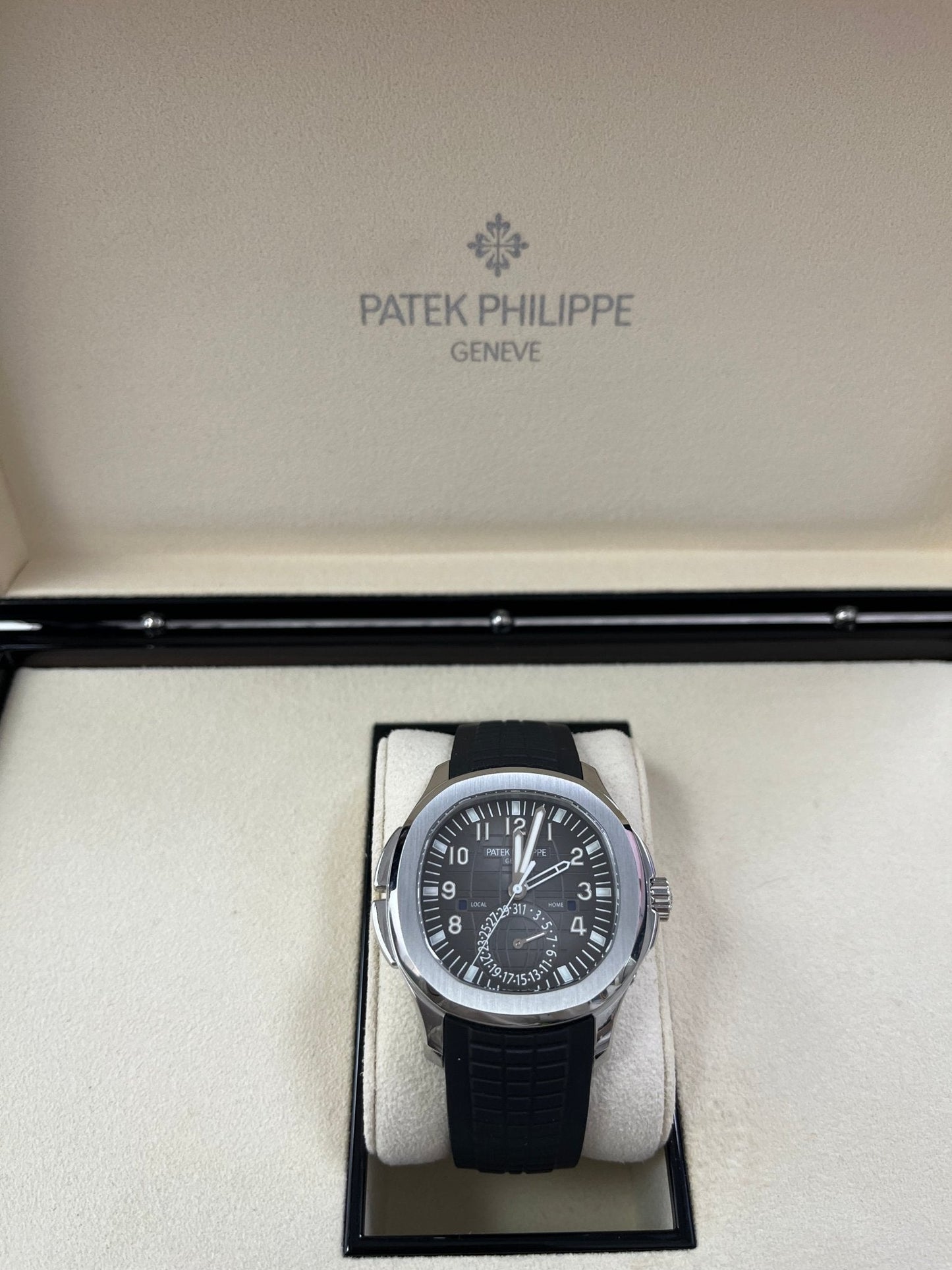 Patek Philippe Aquanaut Stainless Steel/ Dual Time (Ref#5164A-001)