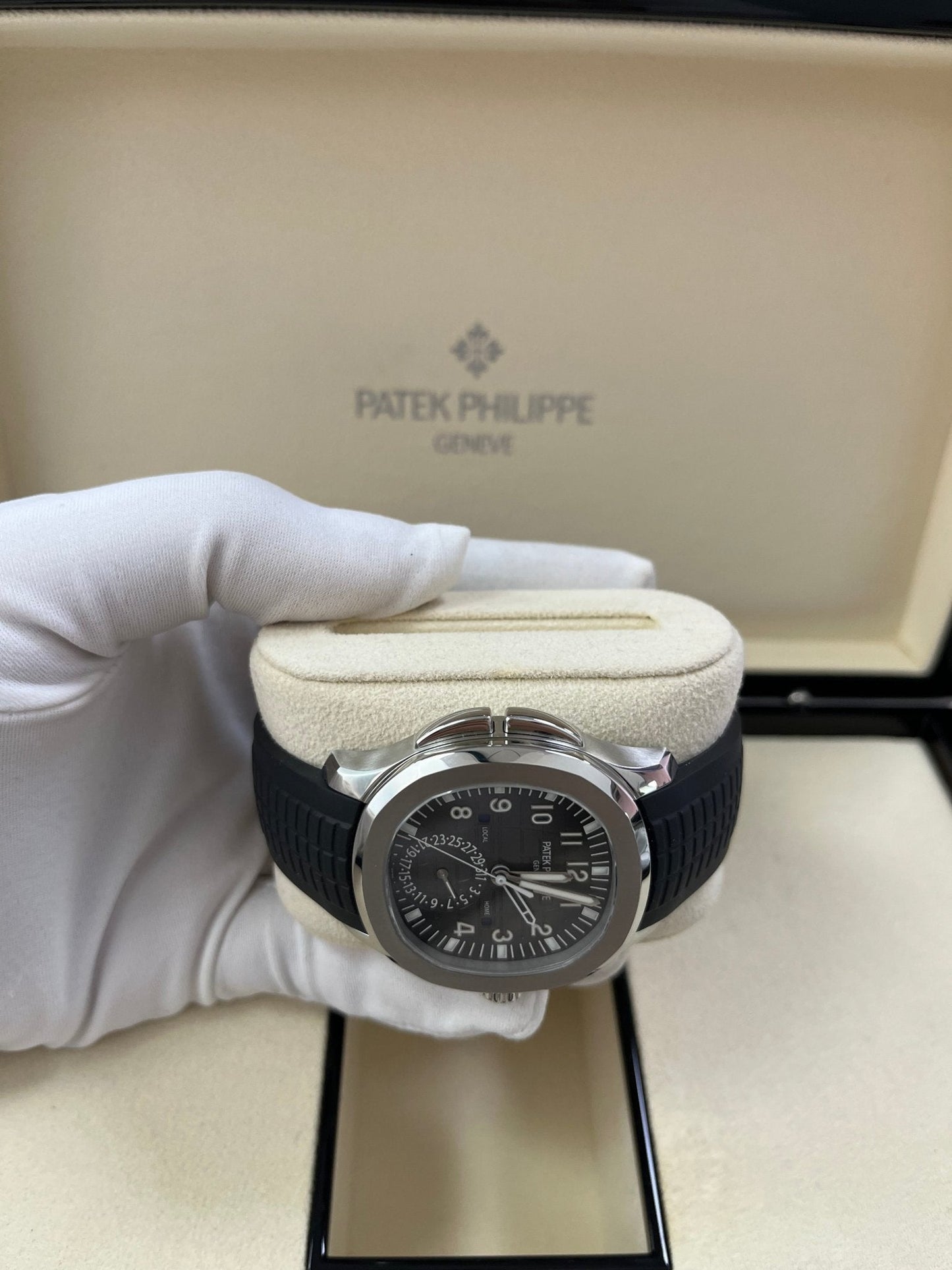 Patek Philippe Aquanaut Stainless Steel/ Dual Time (Ref#5164A-001)