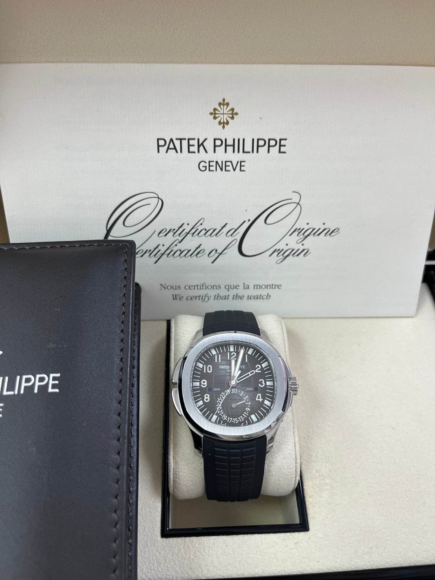 Patek Philippe Aquanaut Stainless Steel/ Dual Time (Ref#5164A-001)