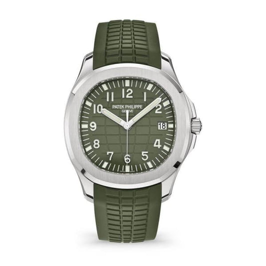 Patek Philippe Aquanaut Jumbo Date, Sweep Seconds, 18k White Gold, 42,2 mm, Ref# 5168G-010