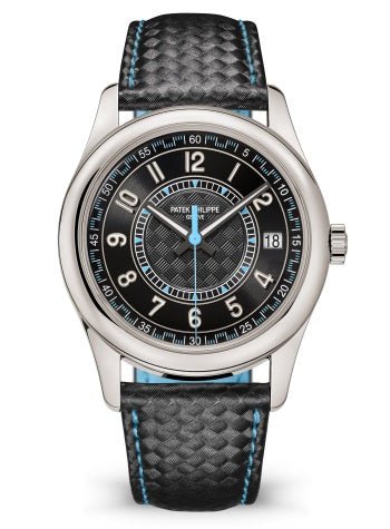 Patek Philippe Calatrava 40mm Blue Date Sweep Seconds (Ref# 6007G-011)