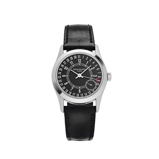 Patek Philippe Calatrava 6000G-001 White Gold Black Dial (2007)