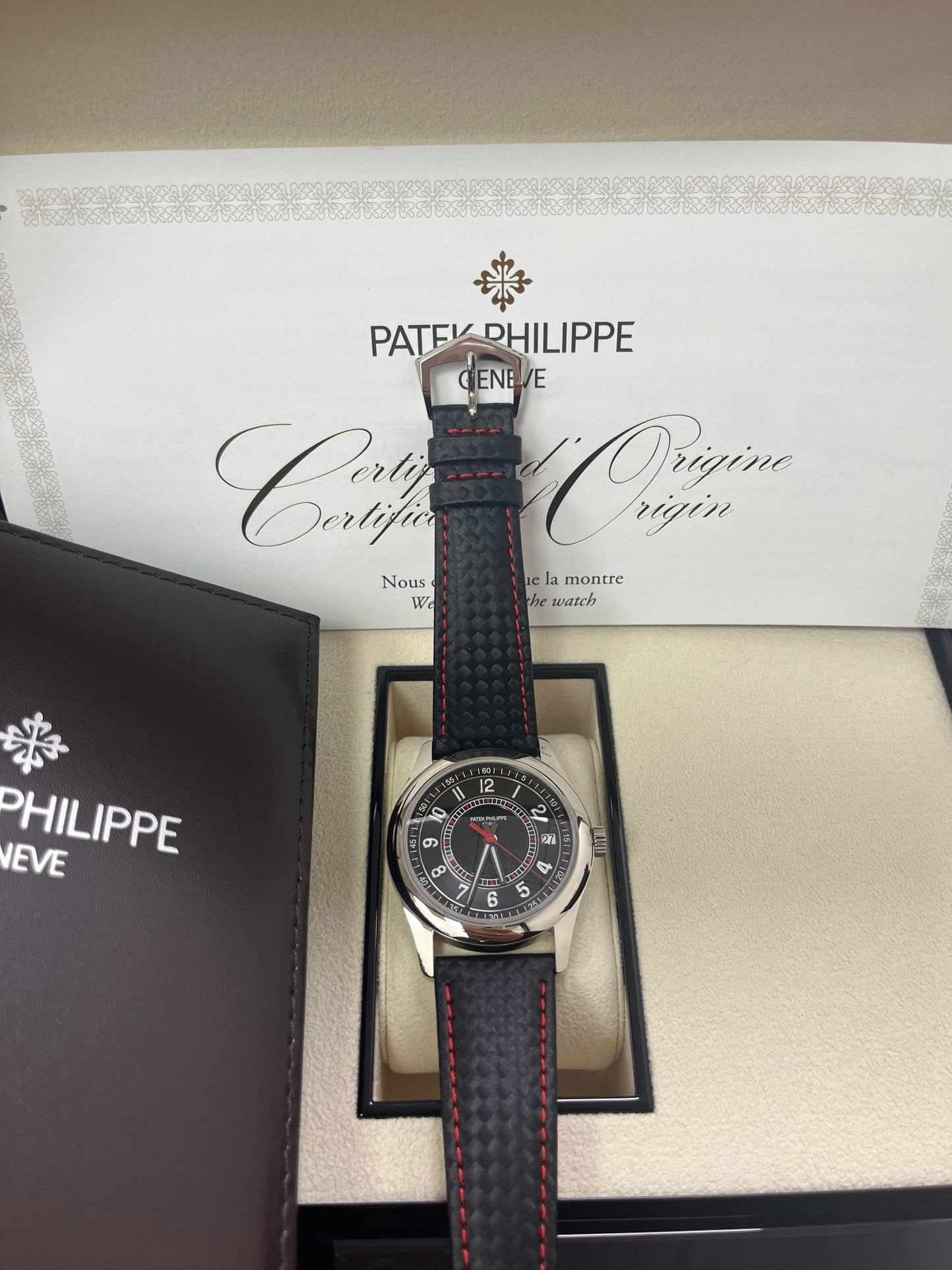 Patek Philippe Calatrava Black Date Sweep Seconds (Ref# 6007G-010)