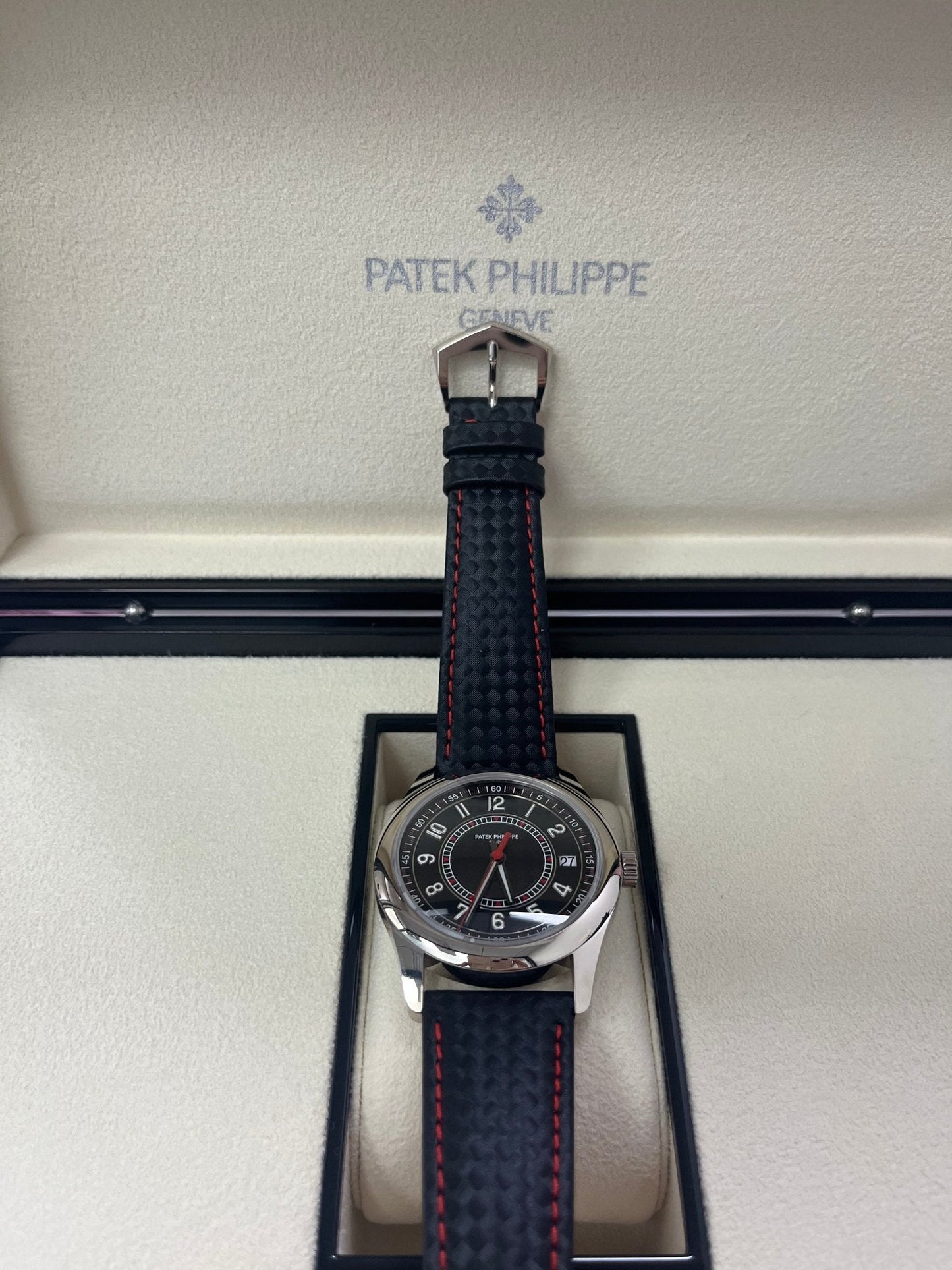 Patek Philippe Calatrava Black Date Sweep Seconds (Ref# 6007G-010)