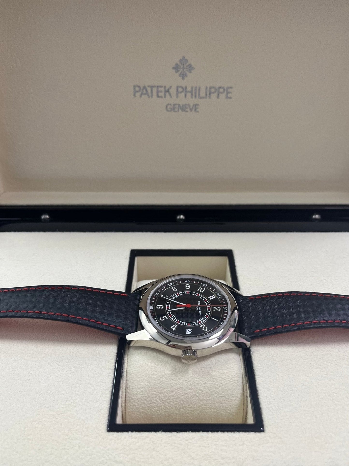 Patek Philippe Calatrava Black Date Sweep Seconds (Ref# 6007G-010)