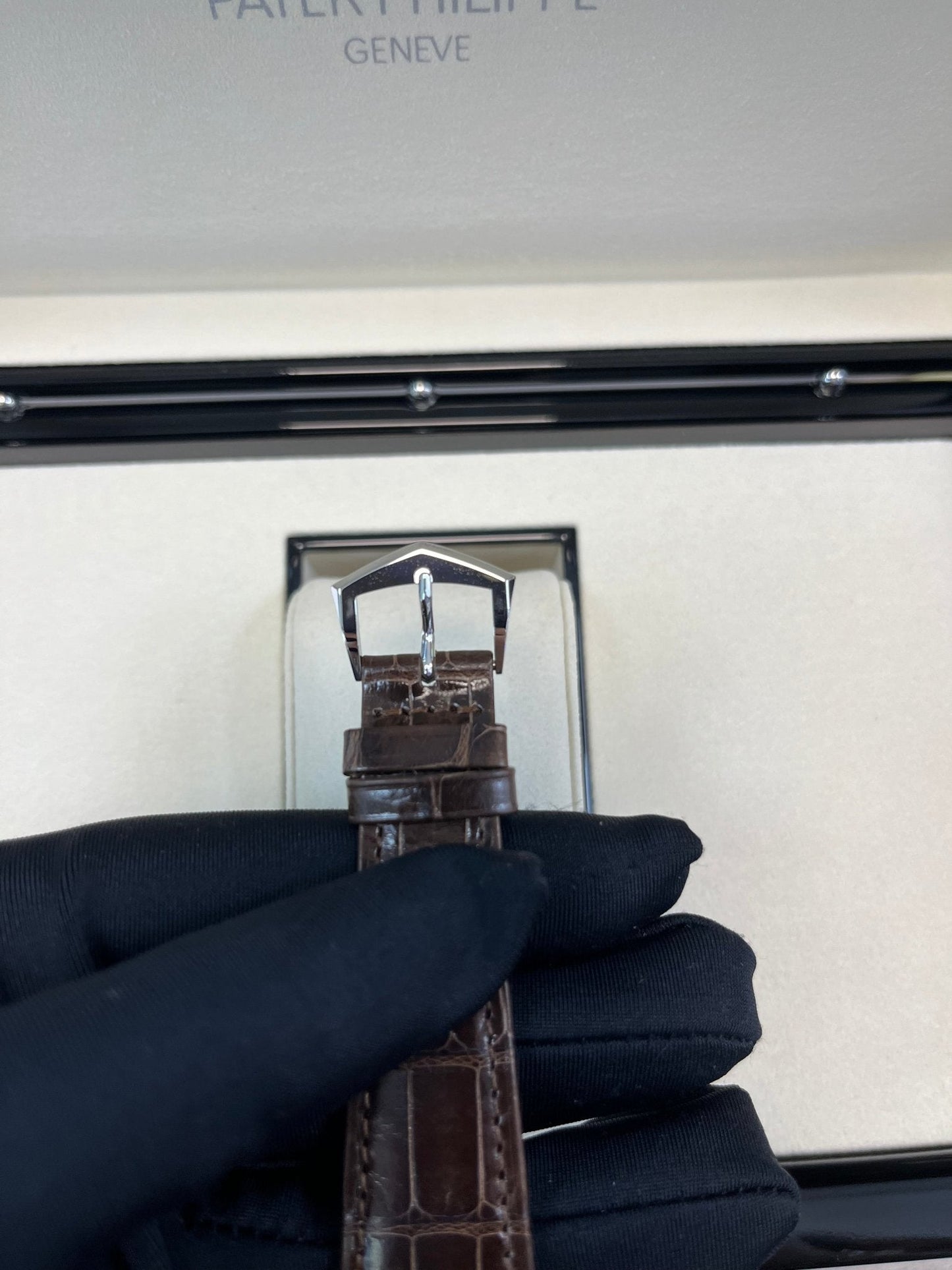 Patek Philippe Calatrava New 2025 Release 6196P Calatrava Salmon Dial Platinum