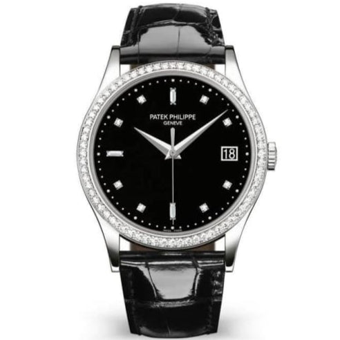 Patek Philippe 5297G-001 Calatrava 38mm Black Dial White Gold