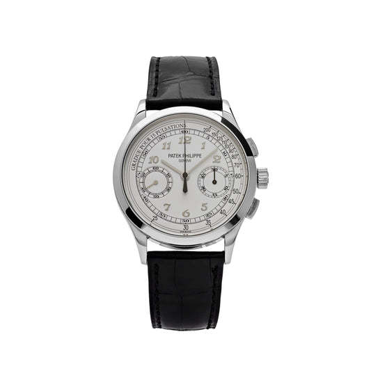Patek Philippe Chronograph 5170G-001 White Gold White Dial