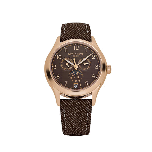 Patek Philippe Complications 4946R-001 Annual Calendar Moon Phases Rose Gold Chestnut Satin Dial (2025)