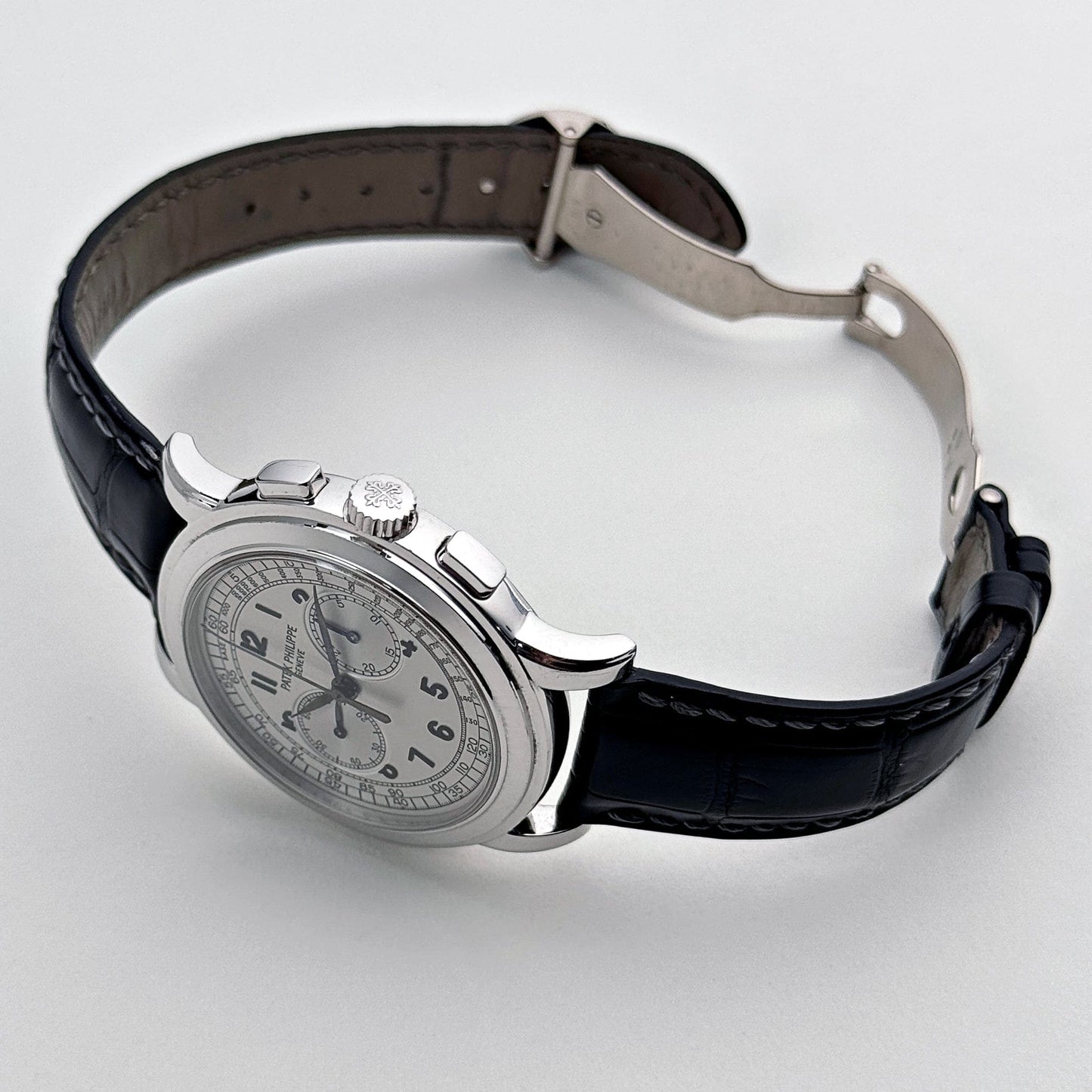 Patek Philippe Complications 5070G-001 Annual Calendar Chronograph White Gold Silver Dial (2007)