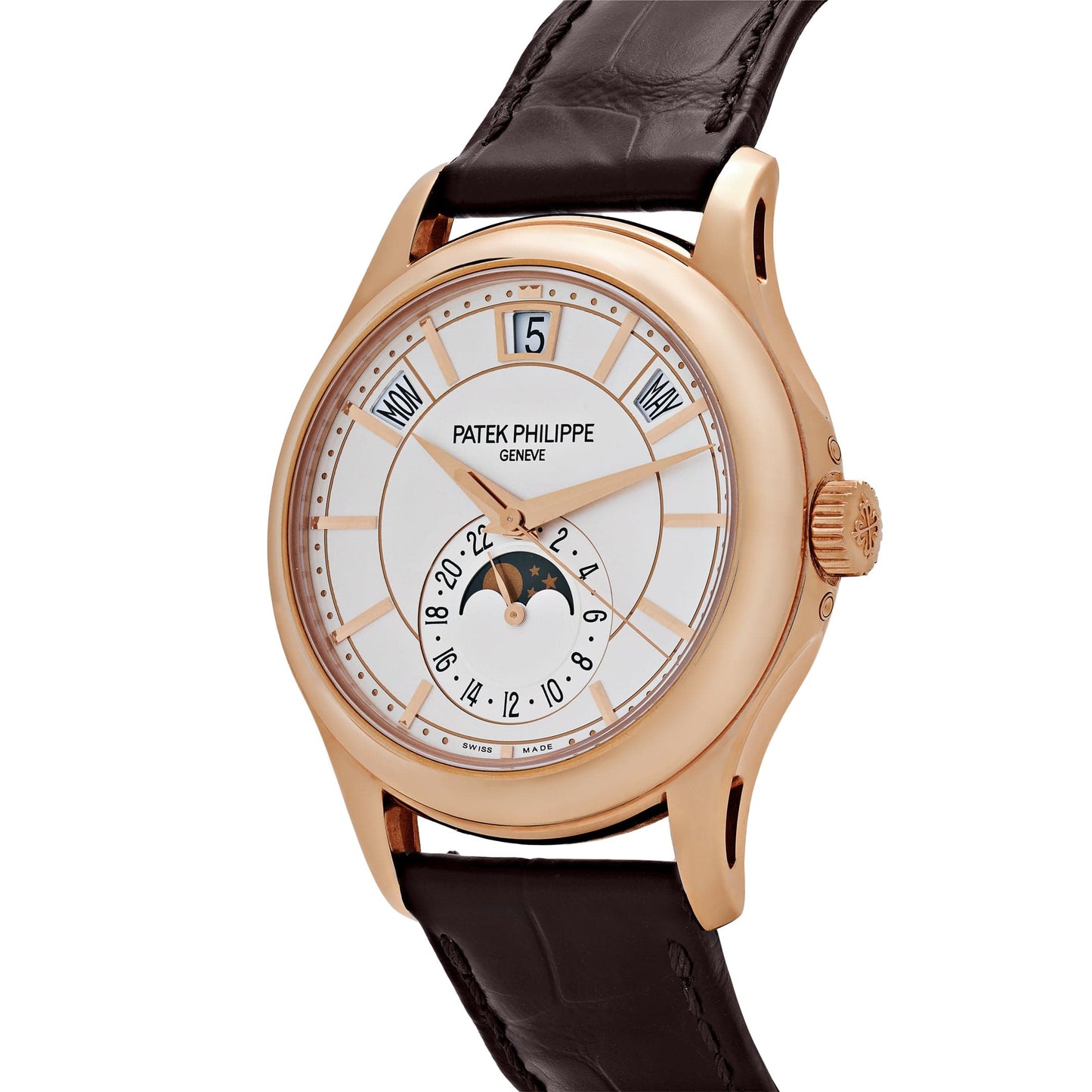 Patek Philippe Complications 5205R-001 Annual Calendar Rose Gold White Dial