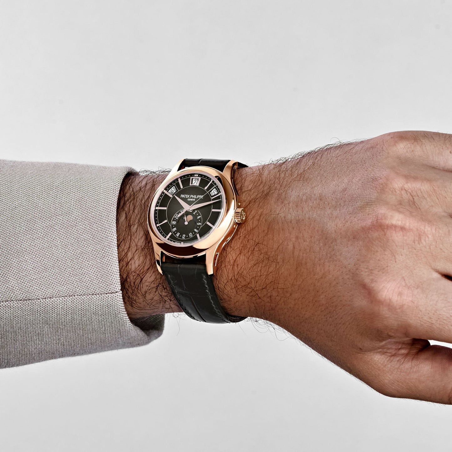 Patek Philippe Complications 5205R-011 Annual Calendar Moon Phases Rose Gold Green Dial (2022)