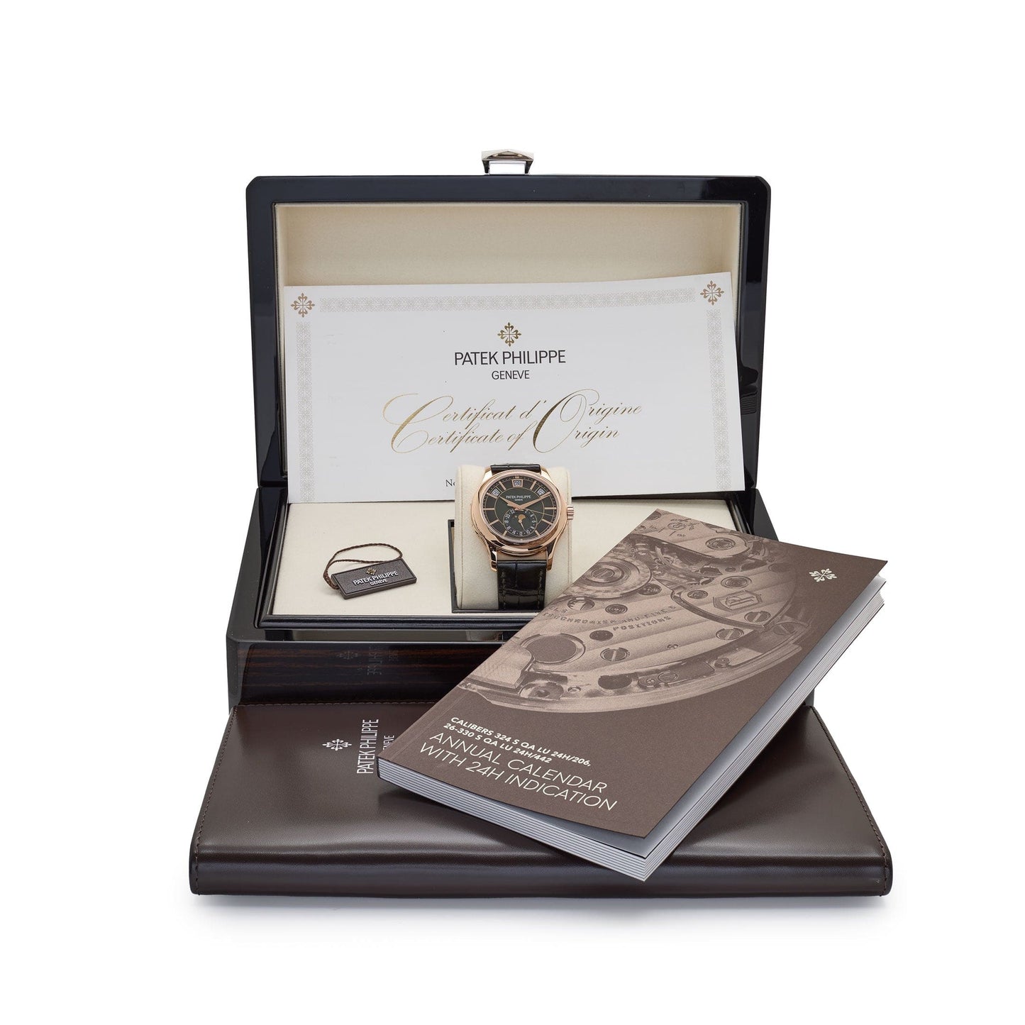 Patek Philippe Complications 5205R-011 Annual Calendar Moon Phases Rose Gold Green Dial (2025)