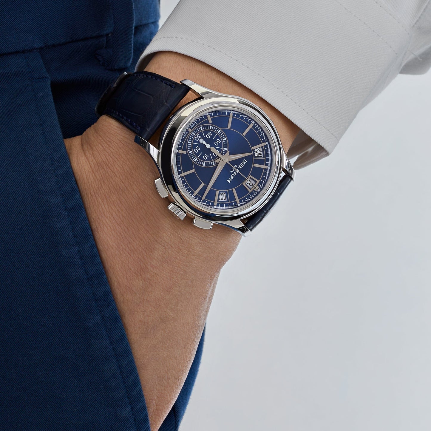 Patek Philippe Complications 5905P-001 Platinum Blue Dial Annual Calendar (2019)