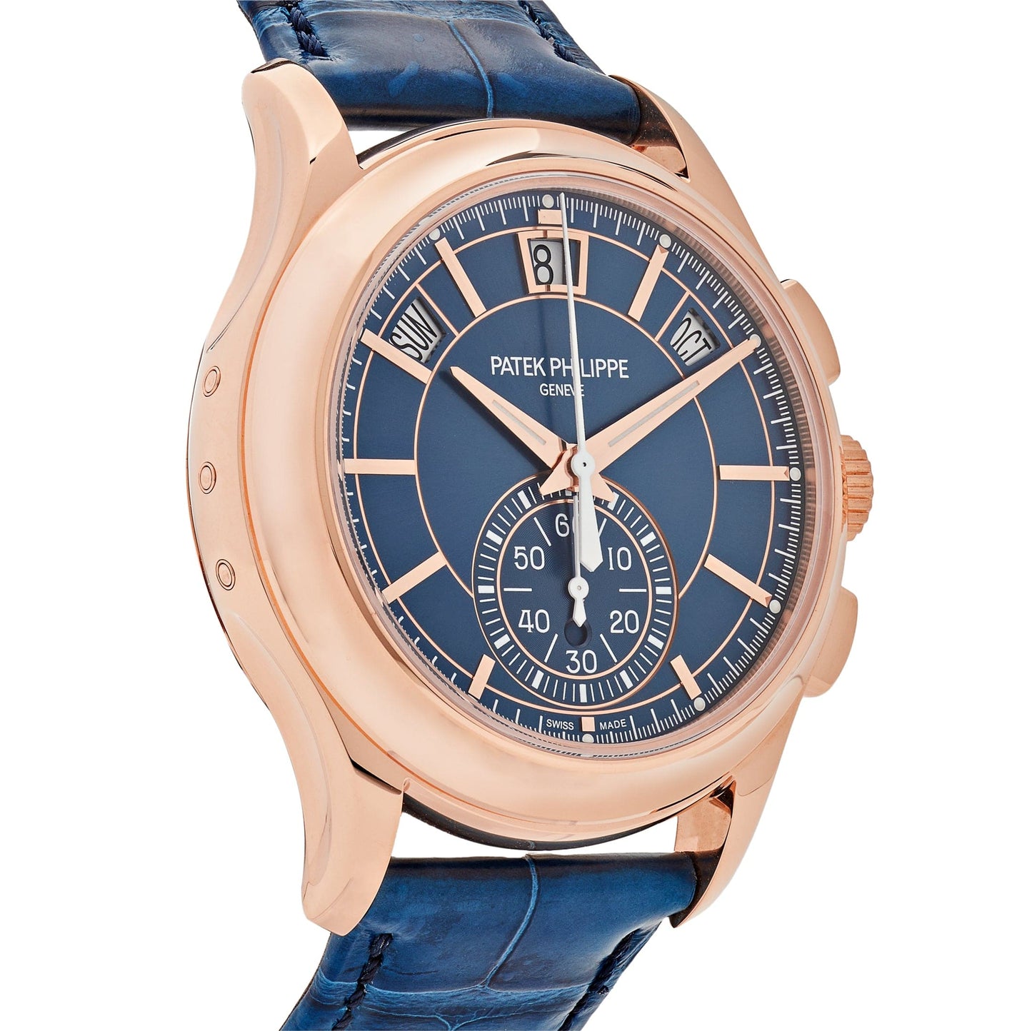 Patek Philippe Complications 5905R-010 Annual Calendar Flyback Chronograph Rose Gold Blue Dial (2025)