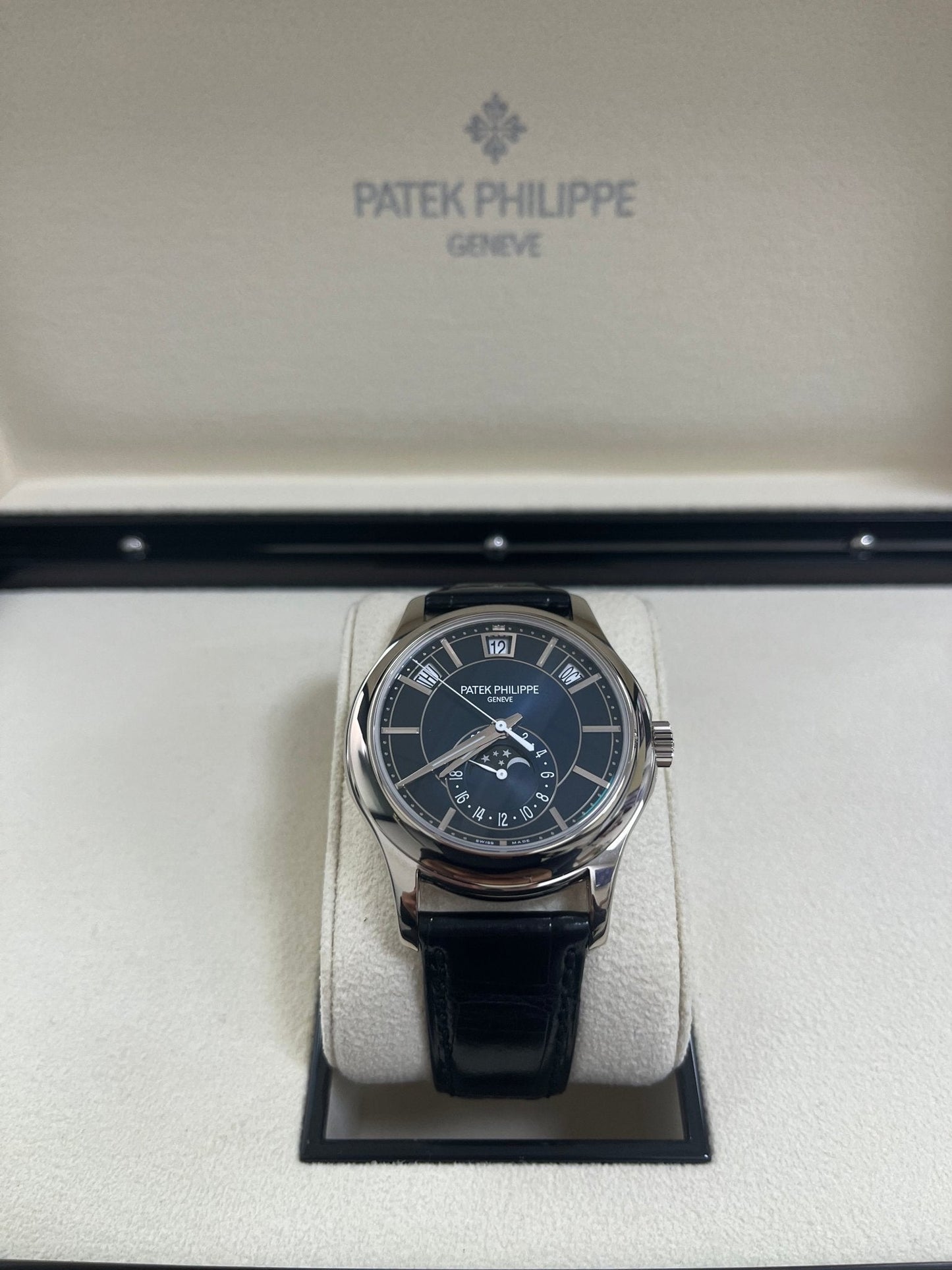 Patek Philippe Complications Annual Calendar Moon Phases (Ref# 5205G-013)