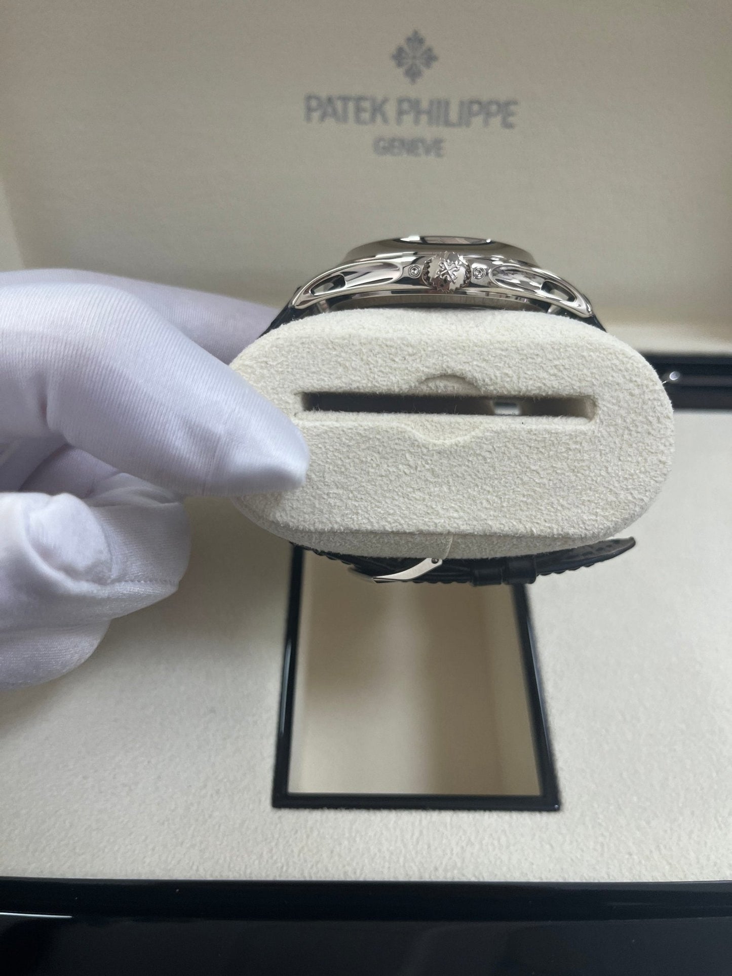 Patek Philippe Complications Annual Calendar Moon Phases (Ref# 5205G-013)