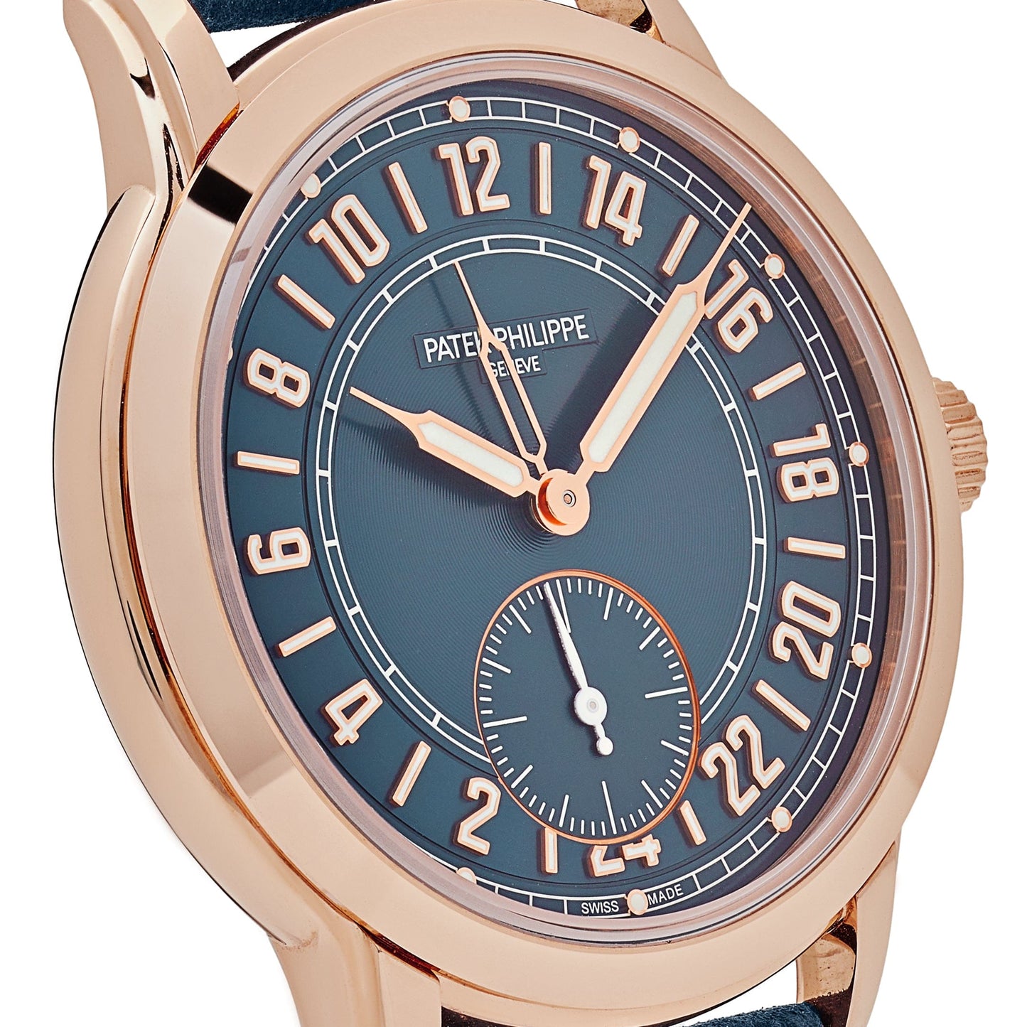 Patek Philippe Complications Calatrava 5224R-001 Travel Time Rose Gold Navy Blue Dial (2024)