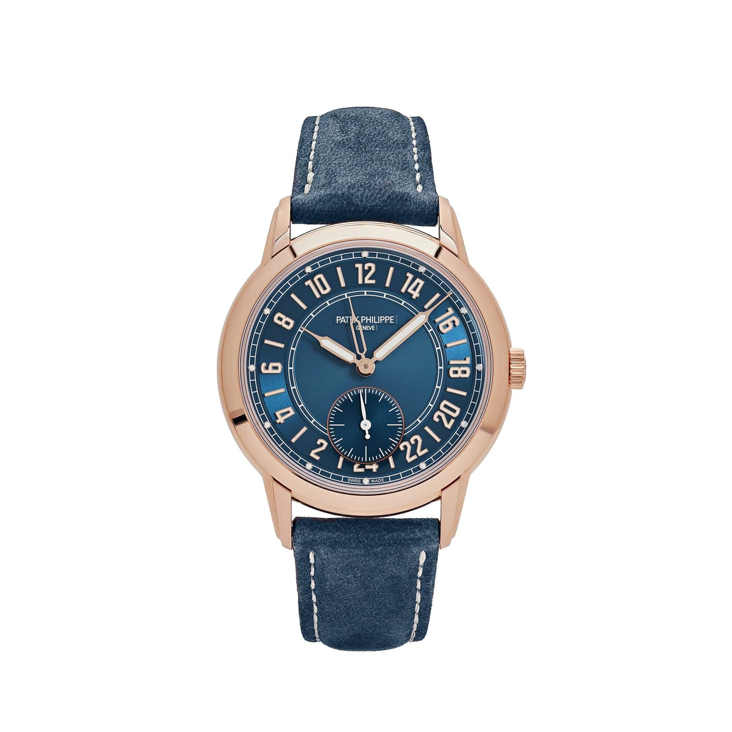 Patek Philippe Complications Calatrava 5224R-001 Travel Time Rose Gold Navy Blue Dial (2024)