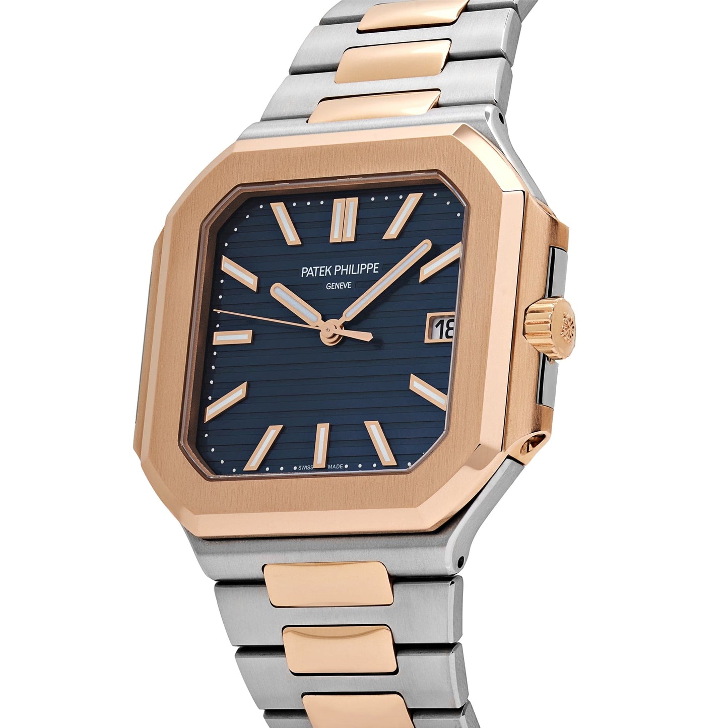 Patek Philippe Cubitus 5821/1AR-001 Stainless Steel Rose Gold Blue Dial (2025)