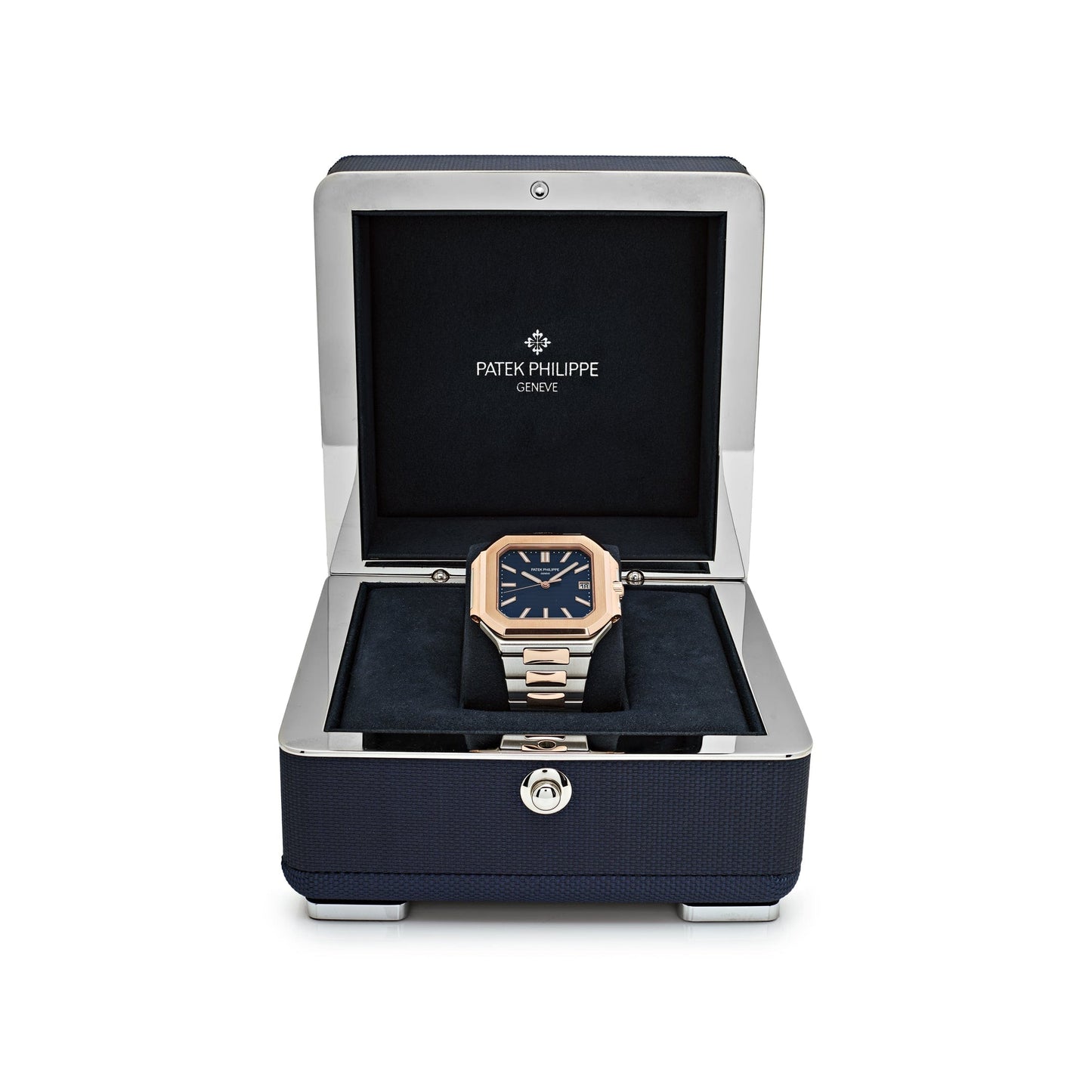 Patek Philippe Cubitus 5821/1AR-001 Stainless Steel Rose Gold Blue Dial (2025)