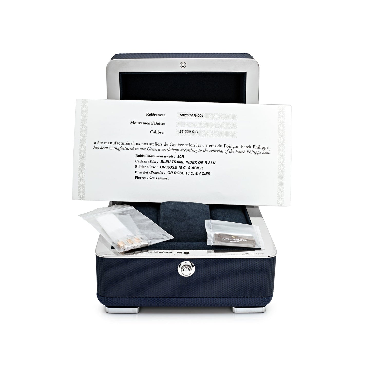 Patek Philippe Cubitus 5821/1AR-001 Stainless Steel Rose Gold Blue Dial (2025)