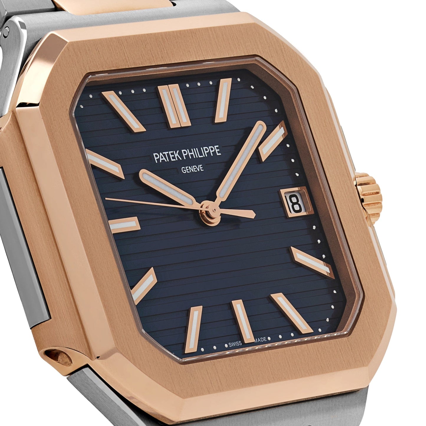 Patek Philippe Cubitus 5821/1AR-001 Stainless Steel Rose Gold Blue Dial (2025)