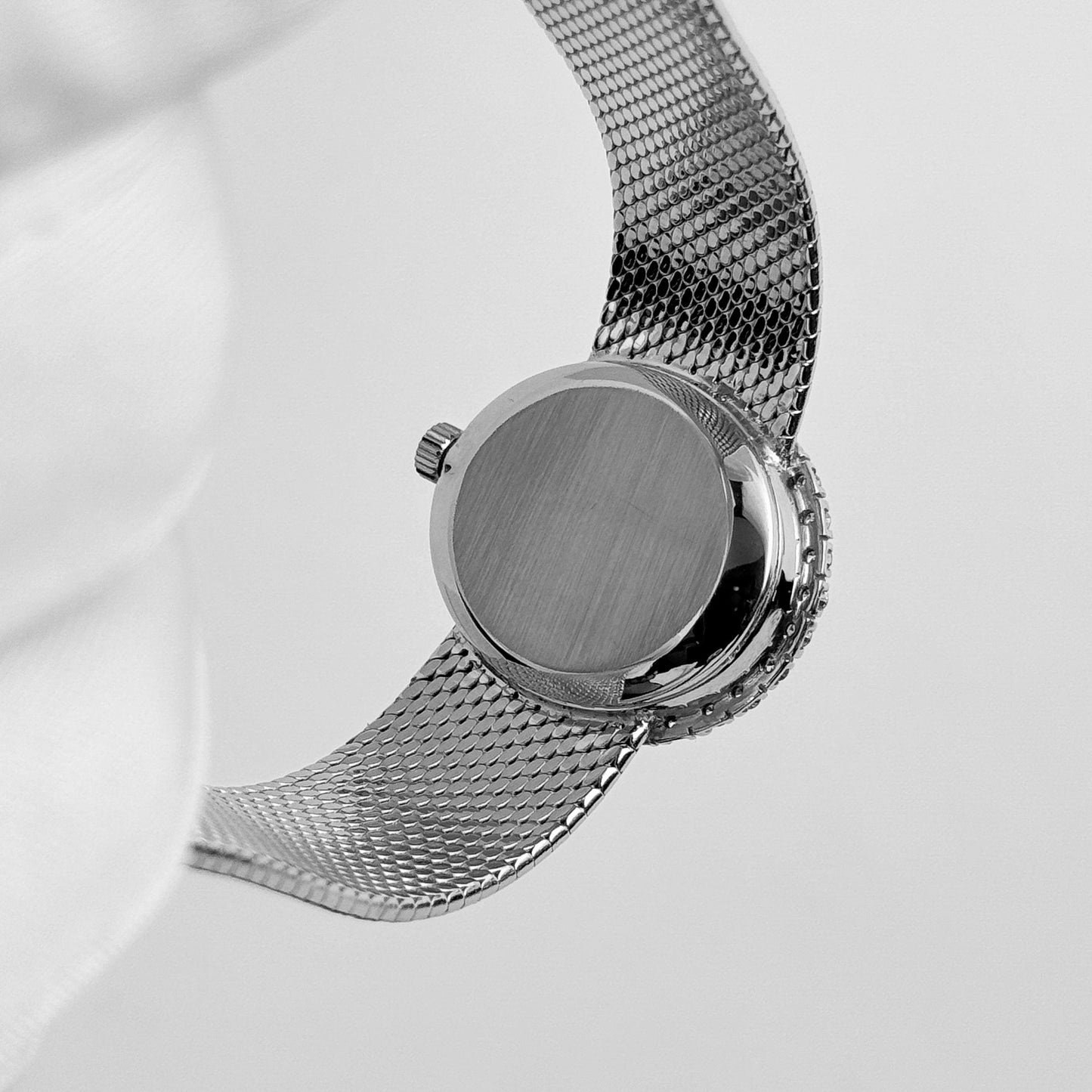 Patek Philippe Ellipse 4177 White Gold Blue Dial Diamond Bezel