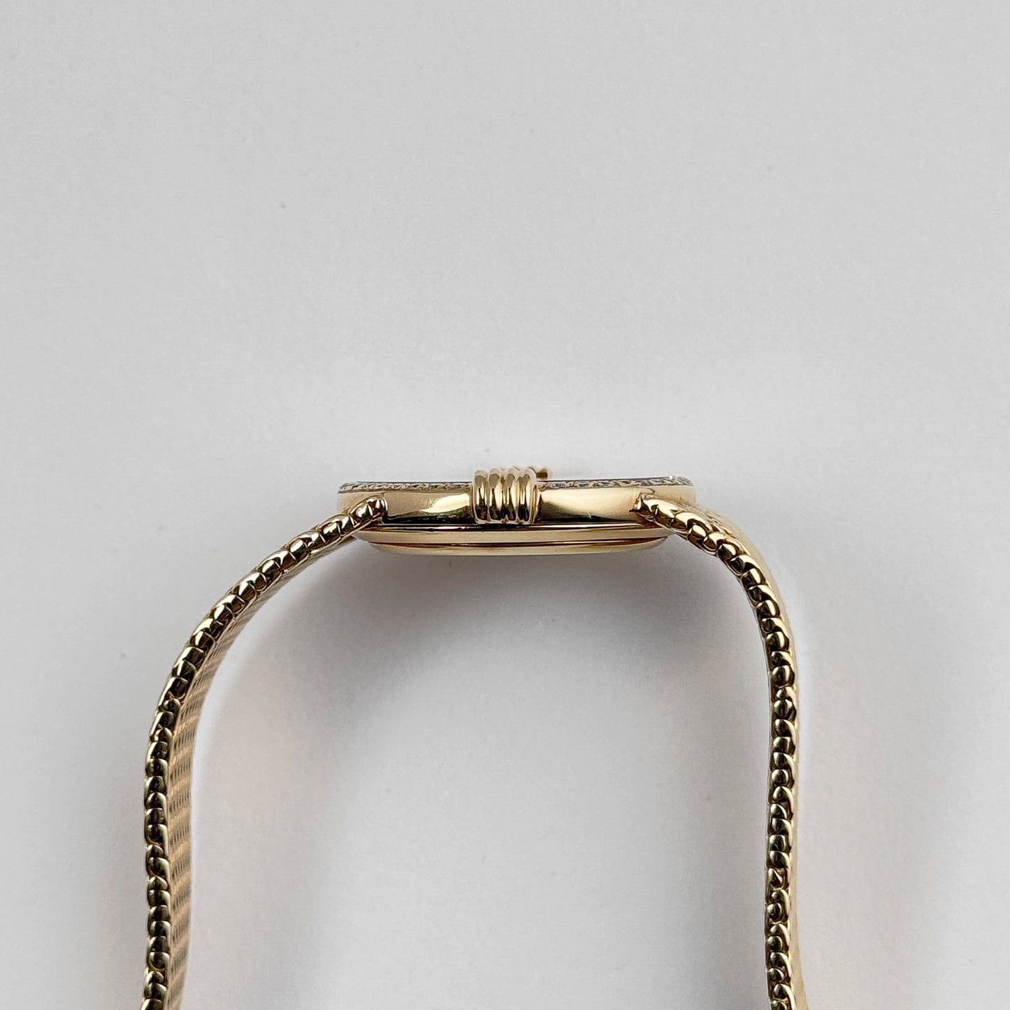 Patek Philippe Ellipse Vintage Yellow Gold Black Onyx Dial Diamond Bezel