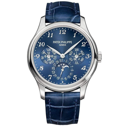 Patek Philippe Extra-Thin Grand Complications Perpetual Calendar Moon Phase 39mm 5327G Blue Dial