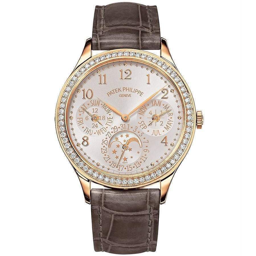 Patek Philippe Extra-Thin Grand Complications Perpetual Calendar Moon Phases 35mm 7140R Silver Toned