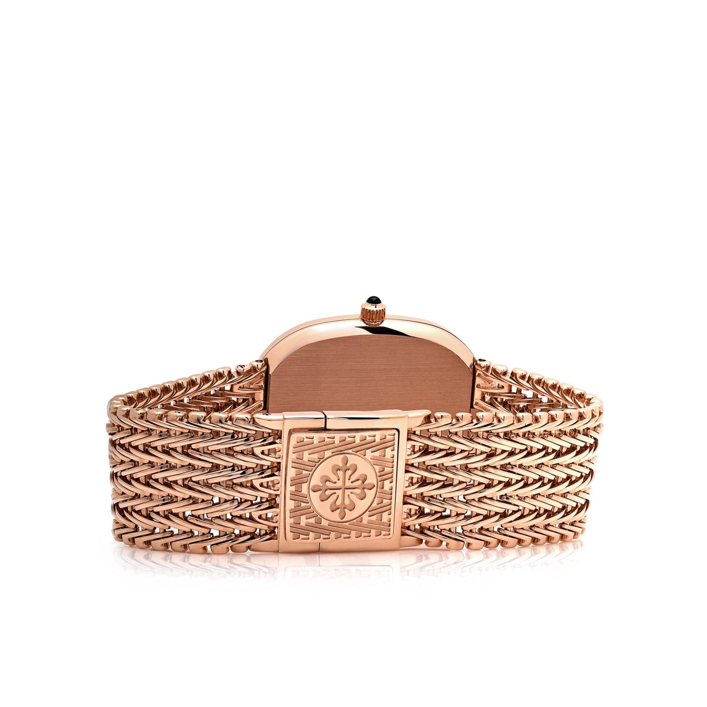 Patek Philippe Golden Ellipse 5738/1R-001 Rose Gold Black Dial