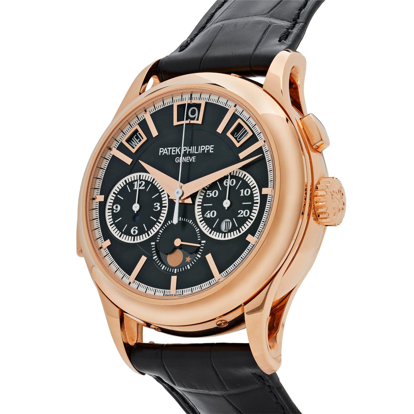 Patek Philippe Grand Complications 5208R-001 Minute Repeater Perpetual Calendar Rose Gold Black Dial