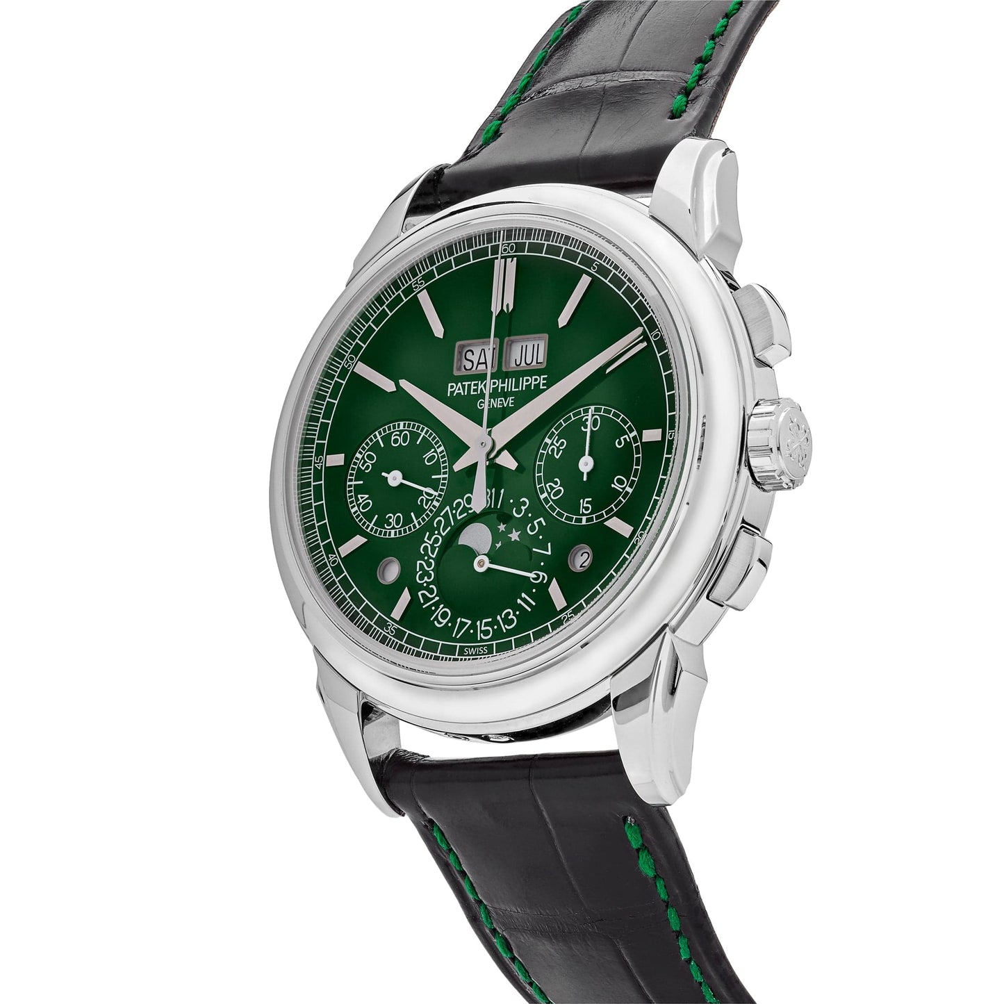 Patek Philippe Grand Complications 5270P-014 Perpetual Calendar Chronograph Platinum Green Dial (2025)
