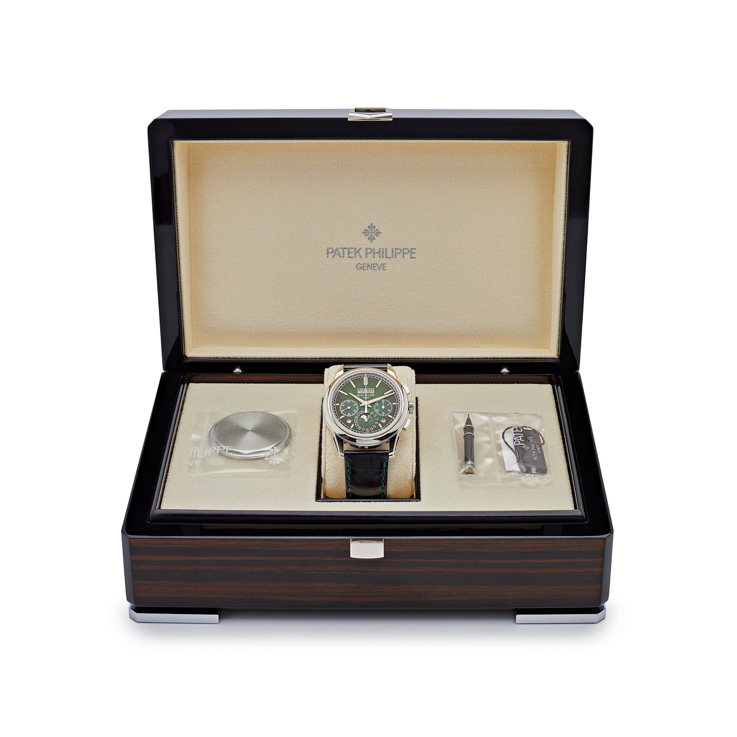 Patek Philippe Grand Complications 5270P-014 Perpetual Calendar Chronograph Platinum Green Dial (2025)