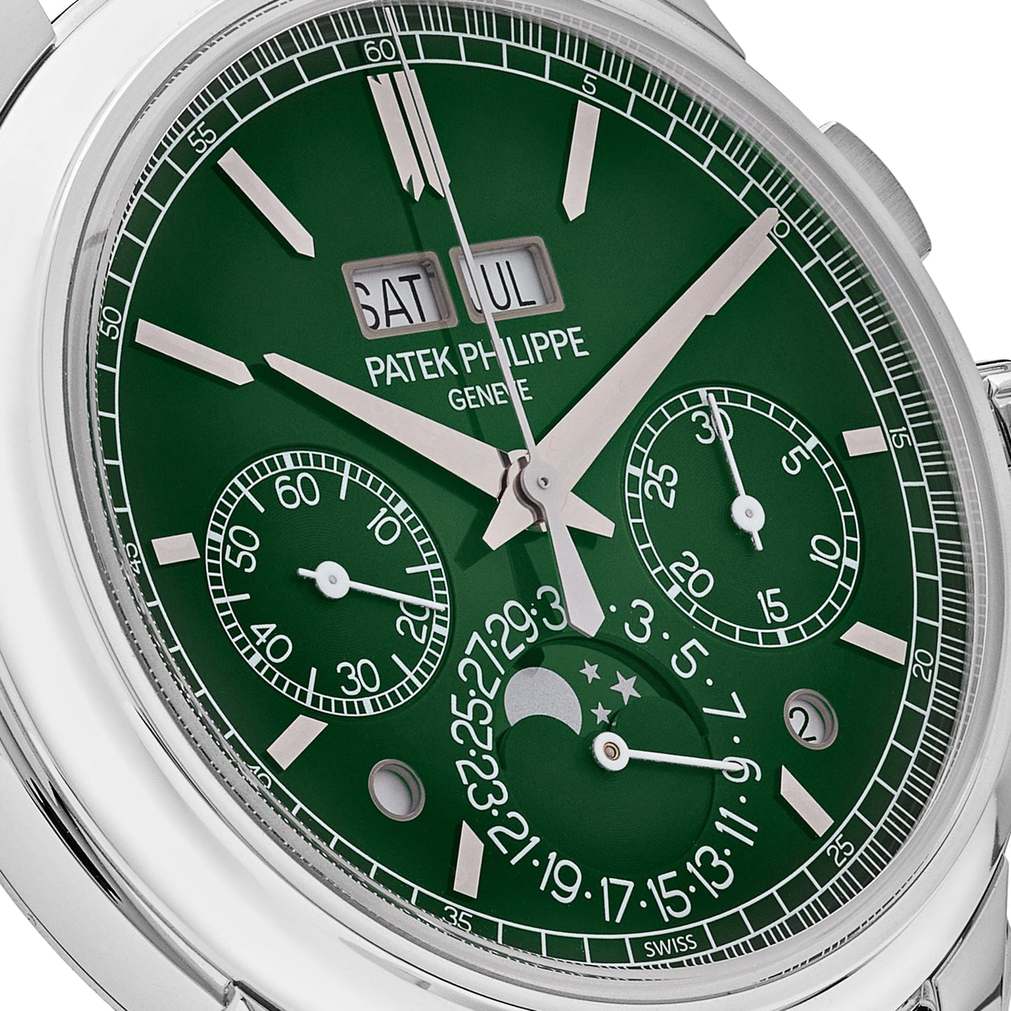 Patek Philippe Grand Complications 5270P-014 Perpetual Calendar Chronograph Platinum Green Dial (2025)