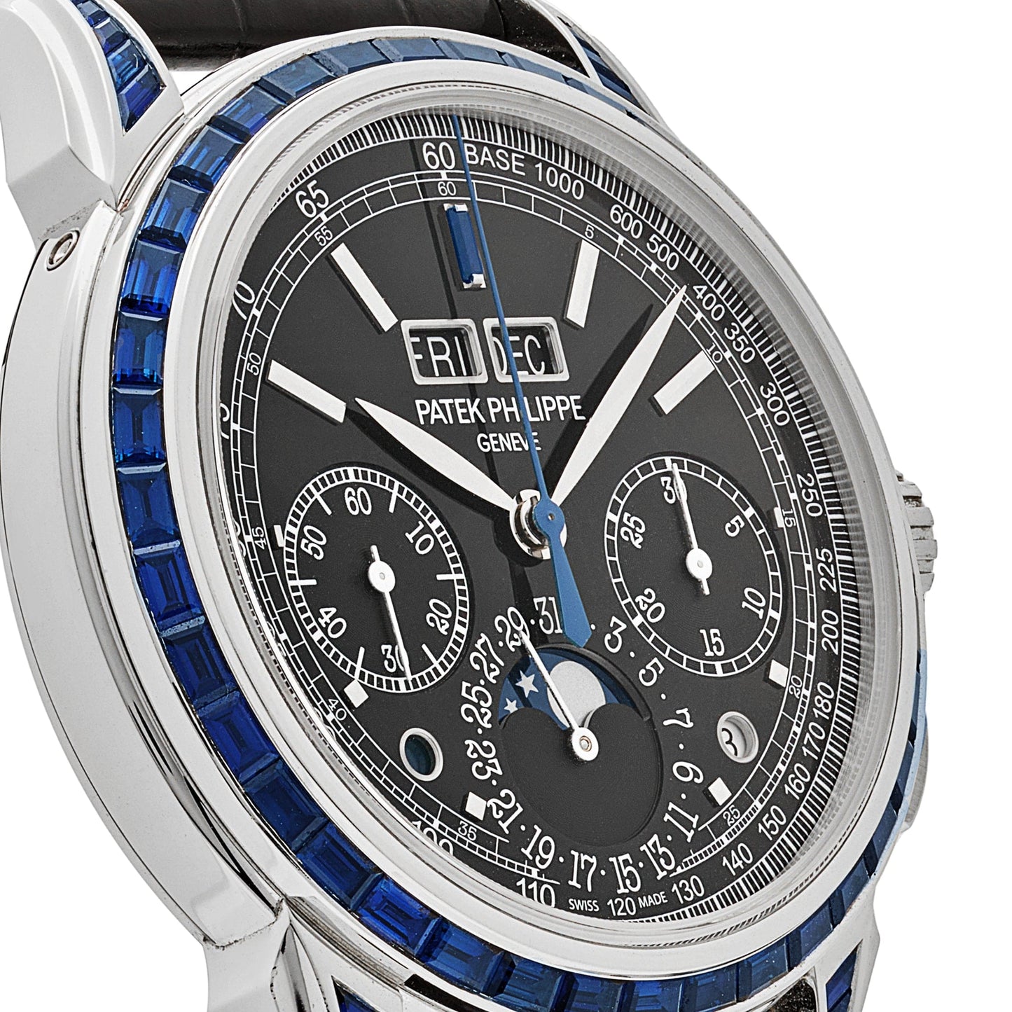 Patek Philippe Grand Complications 5271/11P-001 Moon Phases Platinum Black Dial Sapphire Bezel